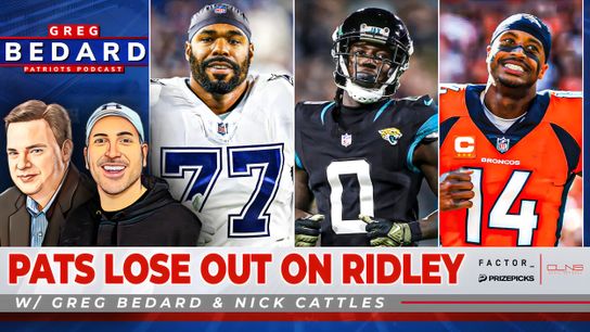 .@PrizePicks Bedard Patriots Pod - Losing Ridley - what now? taken at BSJ Headquarters (Patriots)
